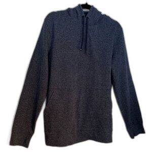 Marc Anthony Men's Textured Hoodie Navy/Gray Tweed SZ S